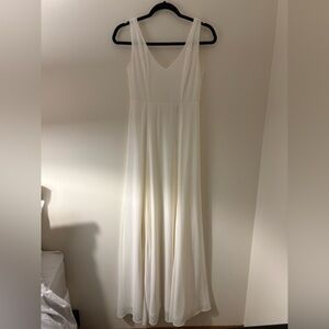 Show Me Your MuMu White Maxi Bridal Shower Rehearsal Dress | Formal | Event